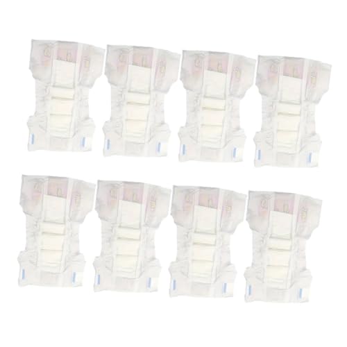 LIOOBO 8 Stück Teiliges Mini Puppenwindel Robustem Realistische Neugeborenen Puppenzubehör Atmungsaktive Windeln und Unterhosen für Mädchen für Puppenpflege und Lernspielzeug LIOOBO 8 Stück Teiliges Mini Puppenwindel Robustem Realistische Neugeborenen Puppenzubehör Atmungsaktive Windeln und Unterhosen für Mädchen für Puppenpflege und Lernspielzeug von LIOOBO