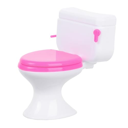 LIOOBO Delikates Miniatur wc Puppenhaus Badezimmer Zubehör Realistische Weiße Mini Toilette für Puppen Badezimmer Szenen Dekoration Multifunktional LIOOBO Delikates Miniatur wc Puppenhaus Badezimmer Zubehör Realistische Weiße Mini Toilette für Puppen Badezimmer Szenen Dekoration Multifunktional von LIOOBO