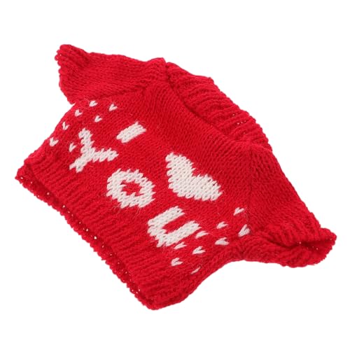 LIOOBO Kuscheliges Bären Puppenoutfit Austauschbarer Roter Strickpullover Süße Bekleidung für Stofftiere Niedliches Kleidungsset Interaktives Spiel für DIY Fans LIOOBO Kuscheliges Bären Puppenoutfit Austauschbarer Roter Strickpullover Süße Bekleidung für Stofftiere Niedliches Kleidungsset Interaktives Spiel für DIY Fans von LIOOBO