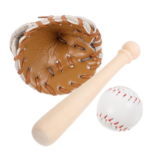 LIOOBO Miniatur Baseball Handschuh Schläger und Ball Detailgetreu und Langlebig Puppenhaus Zubehör für Dekorative Miniatur Sport szenen Kreatives für Sammler und Freunde LIOOBO Miniatur Baseball Handschuh Schläger und Ball Detailgetreu und Langlebig Puppenhaus Zubehör für Dekorative Miniatur Sport szenen Kreatives für Sammler und Freunde von LIOOBO