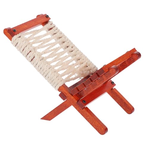 LIOOBO Miniatur Klappstuhl aus Holz Faltbarer Puppenhaus Gartenstuhl Stabiles Lounge Modell Dekorativer Mini Liegestuhl für Deko und Handwerksprojekte Platzsparend und Langlebig LIOOBO Miniatur Klappstuhl aus Holz Faltbarer Puppenhaus Gartenstuhl Stabiles Lounge Modell Dekorativer Mini Liegestuhl für Deko und Handwerksprojekte Platzsparend und Langlebig von LIOOBO