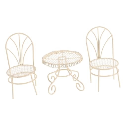 LIOOBO Miniatur Puppenhaus Möbel Set Miniatur Tisch und Stühle aus Dekoratives Schlafzimmer Puppenhaus Zubehör Charmante Mini Park Szene Stilvolle Wohnraumdekoration LIOOBO Miniatur Puppenhaus Möbel Set Miniatur Tisch und Stühle aus Dekoratives Schlafzimmer Puppenhaus Zubehör Charmante Mini Park Szene Stilvolle Wohnraumdekoration von LIOOBO