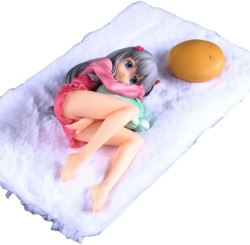 LIRUOXI for Izumi Sagiri Sleeping Figure Handmade PVC Anime Cartoon Character Model Statue Figure, Desktop Ornaments Decorations Gifts for Fans von LIRUOXI