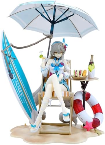 LIRUOXI for Kiana Sitting Sunny Beach Action Figure Handmade PVC Anime Cartoon Character Model Statue Figure, Desktop Ornaments Decorations Gifts for Fans von LIRUOXI