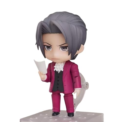 LIRUOXI for Phoenix Wright Figure, Miles Edgeworth Figure Handmade PVC Anime Cartoon Character Model Statue Figure, Desktop Ornaments Decorations Gifts for Fans (Miles Edgeworth) von LIRUOXI