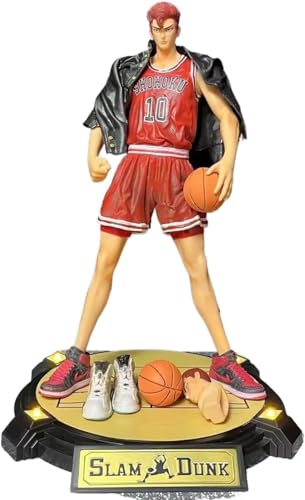 LIRUOXI for Sakuragi Hanamichi Standing Basketball Figure Handmade PVC Anime Cartoon Character Model Statue Figure, Desktop Ornaments Decorations Gifts for Fans von LIRUOXI