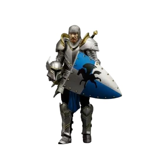 LIRUOXI für 1/18 10. Jahrestag Cavalryman Figur Handmade PVC Anime Cartoon Charakter Modell Statue Figur, Desktop Ornamente Dekorationen Geschenke für Fans (Menschlicher Ritter) von LIRUOXI