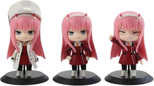 LIRUOXI für Anime Darling in The Franxx Figur Handmade PVC Anime Cartoon Charakter Modell Statue Figur, Desktop Ornamente Dekorationen Geschenke für Fans (Null Zwei) von LIRUOXI