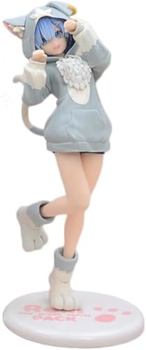 LIRUOXI für Anime Figur Rem Ram Emilia Limited Edition Anime Figur PVC Action Mädchen Figur Spielzeug Sammlermodell Indoor Dekoration Ornamente Geschenke 20CM (Rem) von LIRUOXI