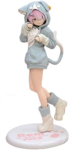 LIRUOXI für Anime Figur Rem Ram Emilia Limited Edition Anime Figur PVC Action Mädchen Figur Spielzeug Sammlermodell Indoor Dekoration Ornamente Geschenke 20CM (Widder) von LIRUOXI