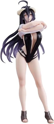 LIRUOXI für Anime-Figuren Albedo Figur Schwarzes Kleid Rock Modell Stehend Albedo Action Figur Anime Statue Sammlung Schreibtisch Dekorationen 20CM PVC (Typ4) von LIRUOXI