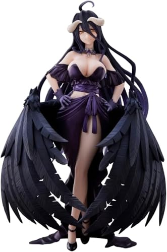 LIRUOXI für Anime-Figuren Albedo Figur Schwarzes Kleid Rock Modell Stehend Albedo Action Figur Anime Statue Sammlung Schreibtisch Dekorationen 20CM PVC (Typ6) von LIRUOXI