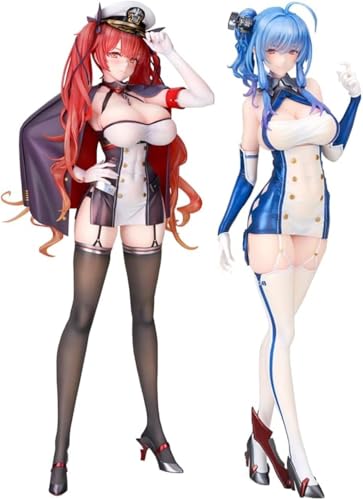 LIRUOXI für Azur Lane Game Cartoon Figur Handmade PVC Anime Cartoon Charakter Modell Statue Figur, Desktop Ornamente Dekorationen Geschenke für Fans (Honolulu + USS St. Louis) von LIRUOXI