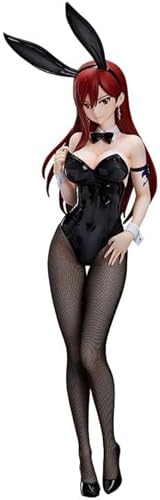 LIRUOXI für Black Silk Bunny Girl Version Anime Figur Handmade PVC Anime Cartoon Charakter Modell Statue Figur, Desktop Ornamente Dekorationen Geschenke für Fans (Erza Typ 1) von LIRUOXI