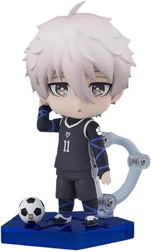 LIRUOXI für Blue Lock Figur Nagi Seishiro Figur Handmade PVC Anime Cartoon Charakter Modell Statue Figur, Desktop Ornamente Dekorationen Geschenke für Fans (Seishiro Nagi) von LIRUOXI