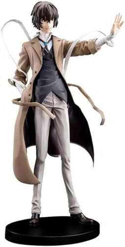 LIRUOXI für Bungo Stray Dogs Figur, Dazai Osamu Action Figur, PVC Cartoon Manga Charakter Statue Modell Fans Sammelfigur Raumdekoration Ornament 23cm (Dazai Osamu (Windjacke Ver.)) von LIRUOXI