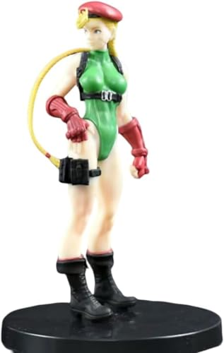 LIRUOXI für Cammy White Standing Long Braid Figur Handmade PVC Anime Cartoon Charakter Modell Statue Figur, Desktop Ornamente Dekorationen Geschenke für Fans von LIRUOXI