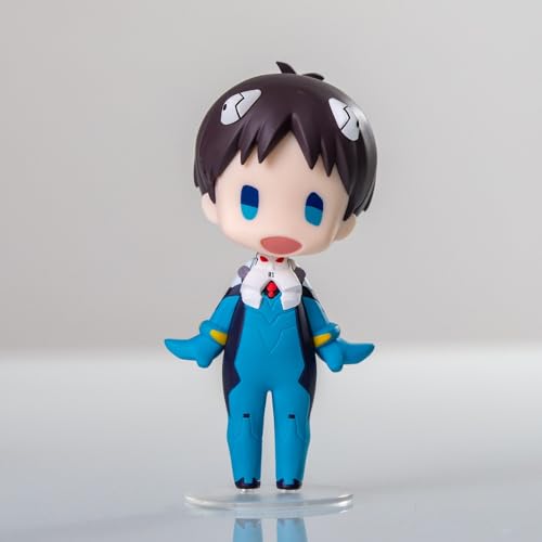 LIRUOXI für Chibi Evangelion Figur Handmade PVC Anime Cartoon Charakter Modell Statue Figur, Desktop Ornamente Dekorationen Geschenke für Fans (Shinji Kampfkleid) von LIRUOXI