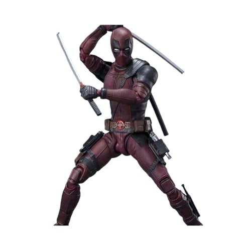 LIRUOXI für Deadpool Figur Handmade PVC Anime Cartoon Charakter Modell Statue Figur, Desktop Ornamente Dekorationen Geschenke für Fans von LIRUOXI