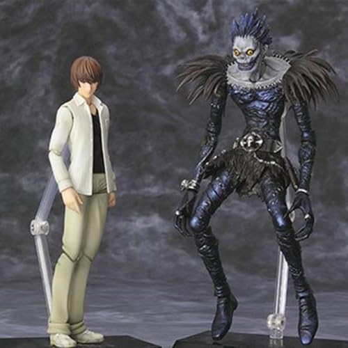 LIRUOXI für Death Note Light Yagami Figur Handmade PVC Anime Cartoon Charakter Modell Statue Figur, Desktop Ornamente Dekorationen Geschenke für Fans (Leichtes Yagami & Ryuuku) von LIRUOXI