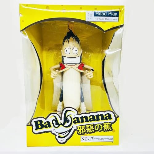 LIRUOXI für Evil Banana Man Figur Handmade PVC Anime Cartoon Charakter Modell Statue Figur, Desktop Ornamente Dekorationen Geschenke für Fans (Luffy) von LIRUOXI