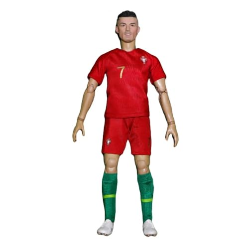 LIRUOXI für Football Star Soldat Figur Handmade PVC Anime Cartoon Charakter Modell Statue Figur, Desktop Ornamente Dekorationen Geschenke für Fans (Lionel Messi) von LIRUOXI