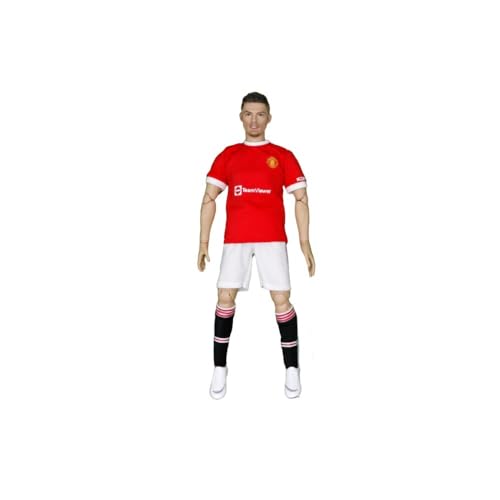 LIRUOXI für Football Star Soldat Figur Handmade PVC Anime Cartoon Charakter Modell Statue Figur, Desktop Ornamente Dekorationen Geschenke für Fans (Manchester United Kairo) von LIRUOXI