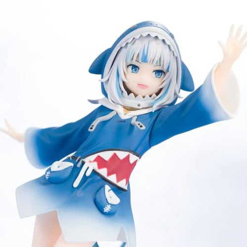 LIRUOXI für Gawr Gura Figur Handmade PVC Anime Cartoon Charakter Modell Statue Figur, Desktop Ornamente Dekorationen Geschenke für Fans von LIRUOXI