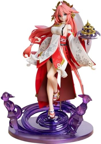 LIRUOXI für Genshin Auswirkungen Yae Miko, Ganyu Figur Handmade PVC Anime Cartoon Charakter Modell Statue Figur, Desktop Ornamente Dekorationen Geschenke für Fans (Yae Miko 24cm) von LIRUOXI