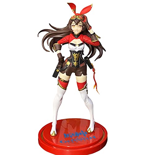 LIRUOXI für Genshin Impact Amber Figur Anime Handmade PVC Anime Cartoon Charakter Modell Statue Figur, Desktop Ornamente Dekorationen Geschenke für Fans von LIRUOXI