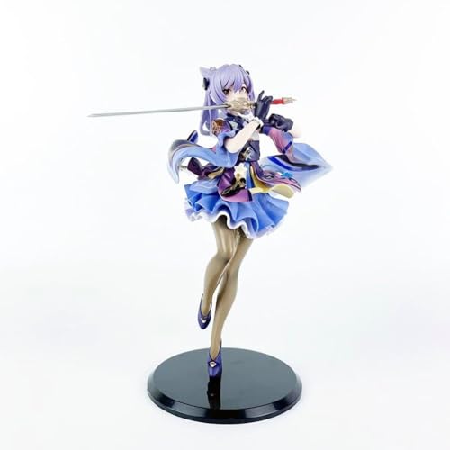 LIRUOXI für Genshin Impact Keqing Figur Handmade PVC Anime Cartoon Charakter Modell Statue Figur, Desktop Ornamente Dekorationen Geschenke für Fans von LIRUOXI