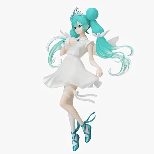 LIRUOXI für Hatsune Miku Figur Handmade PVC Anime Cartoon Charakter Modell Statue Figur, Desktop Ornamente Dekorationen Geschenke für Fans (Erzengel) von LIRUOXI