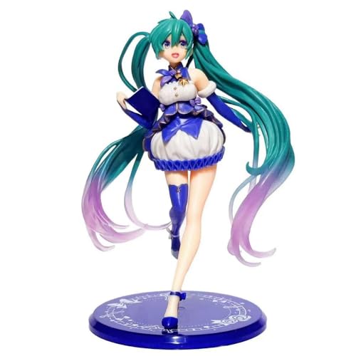 LIRUOXI für Hatsune Miku Figur Handmade PVC Anime Cartoon Charakter Modell Statue Figur, Desktop Ornamente Dekorationen Geschenke für Fans (Winterkleidung) von LIRUOXI