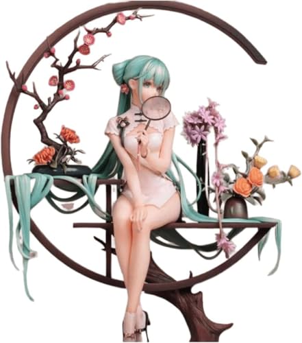 LIRUOXI für Hatsune Miku Shaohua Cheongsam Anime Action Figur Handmade PVC Anime Cartoon Charakter Modell Statue Figur, Desktop Ornamente Dekorationen Geschenke für Fans von LIRUOXI