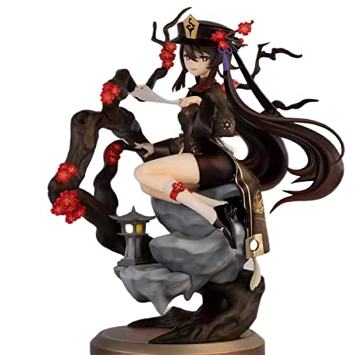 LIRUOXI für Hu Tao Genshin Impact Figur Handmade PVC Anime Cartoon Charakter Modell Statue Figur, Desktop Ornamente Dekorationen Geschenke für Fans von LIRUOXI