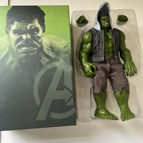 LIRUOXI für Hulk Spider Man Figur handgemachte PVC Anime Cartoon Charakter Modell Statue Figur, Desktop Ornamente Dekorationen Geschenke für Fans (Hulk Weste Version 42cm) von LIRUOXI