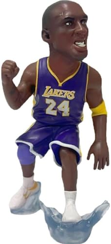 LIRUOXI für Kobe Q Version Kobe Bryant Figur Handmade PVC Anime Cartoon Charakter Modell Statue Figur, Desktop Ornamente Dekorationen Geschenke für Fans (Blau) von LIRUOXI