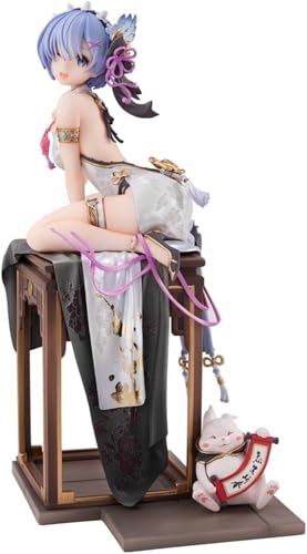 LIRUOXI für Kratzer Figur Handmade PVC Anime Cartoon Charakter Modell Statue Figur, Desktop Ornamente Dekorationen Geschenke für Fans (Rem-1) von LIRUOXI