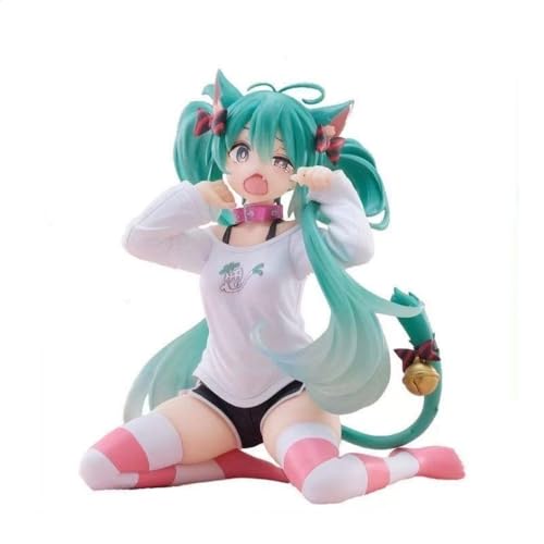 LIRUOXI für Kurzarm Katze Ohr Pyjamas Chorin Figur Handmade PVC Anime Cartoon Charakter Modell Statue Figur, Desktop Ornamente Dekorationen Geschenke für Fans von LIRUOXI