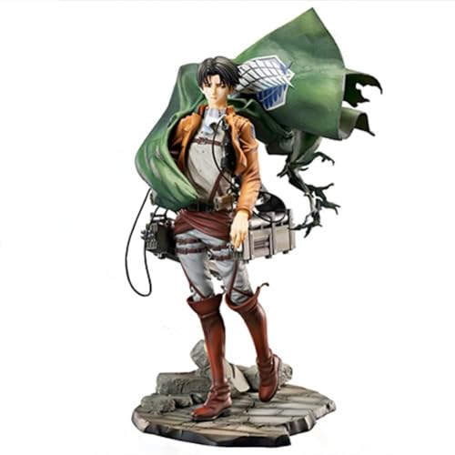 LIRUOXI für Levi Statue Figur Handmade PVC Anime Cartoon Charakter Modell Statue Figur, Desktop Ornamente Dekorationen Geschenke für Fans (Levi) von LIRUOXI