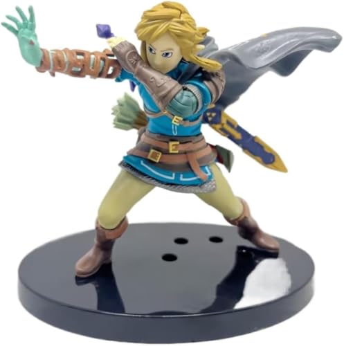 LIRUOXI für Link Combat Knight Kostüm Link Anime Figur Handmade PVC Anime Cartoon Charakter Modell Statue Figur, Desktop Ornamente Dekorationen Geschenke für Fans von LIRUOXI