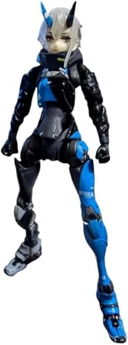 LIRUOXI für MOTORED Cyborg Runner Figur Handmade PVC Anime Cartoon Charakter Modell Statue Figur, Desktop Ornamente Dekorationen Geschenke für Fans (Blau) von LIRUOXI