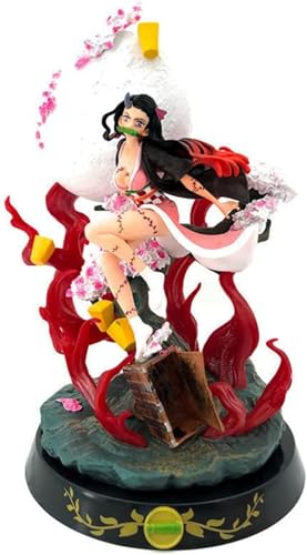 LIRUOXI für Mitsuri Figur Handmade PVC Anime Cartoon Charakter Modell Statue Figur, Desktop Ornamente Dekorationen Geschenke für Fans (Kamado Nezuko) von LIRUOXI