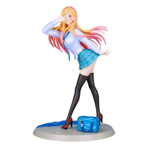 LIRUOXI für My Dress Up Darling Figur Kitagawa Marin Figur Manga Charakter Statue 18cm PVC Pullover Stil Stehendes Modell Home Ornament Sammlergeschenke (Kitagawa Marin) von LIRUOXI