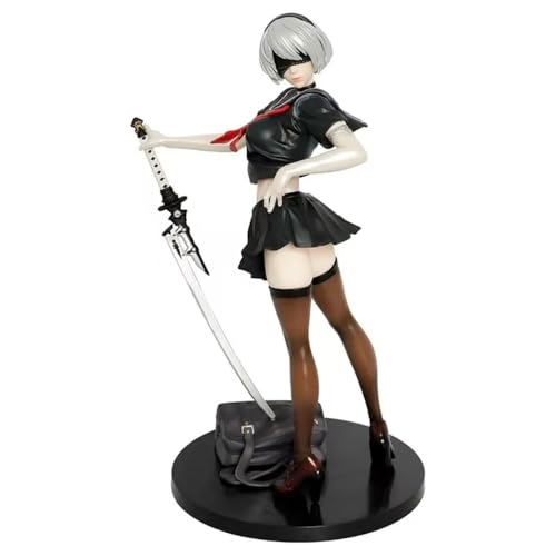 LIRUOXI für Niermeister Uniform 2b Figur Handmade PVC Anime Cartoon Charakter Modell Statue Figur, Desktop Ornamente Dekorationen Geschenke für Fans von LIRUOXI