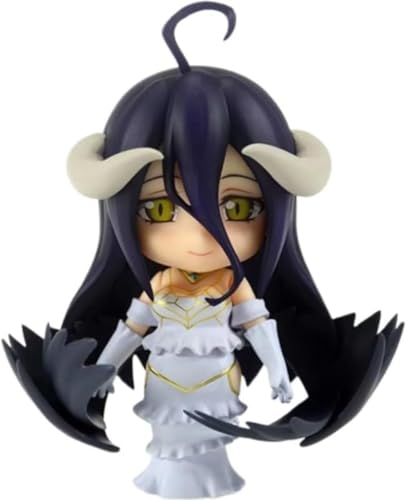 LIRUOXI für Overlord Q Version Albedo Figur Handmade PVC Anime Cartoon Charakter Modell Statue Figur, Desktop Ornamente Dekorationen Geschenke für Fans von LIRUOXI