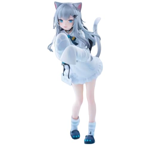 LIRUOXI für Regen Stadt Katze Dame Figur Handmade PVC Anime Cartoon Charakter Modell Statue Figur, Desktop Ornamente Dekorationen Geschenke für Fans von LIRUOXI