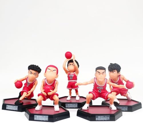 LIRUOXI für Sakuragi Hanamichi RyouMitsui Toshio Five Pitching Red Shirt Figur Handmade PVC Anime Cartoon Charakter Modell Statue Figur, Desktop Ornamente Dekorationen Geschenke für Fans von LIRUOXI