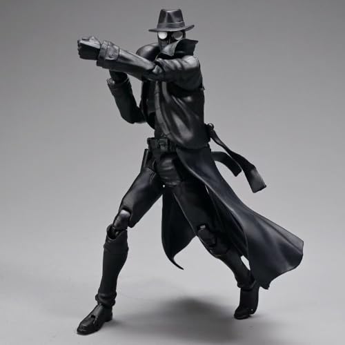 LIRUOXI für Spider-Man Noir Figur Handmade PVC Anime Cartoon Charakter Modell Statue Figur, Desktop Ornamente Dekorationen Geschenke für Fans von LIRUOXI