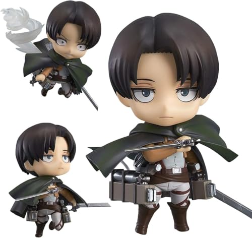 LIRUOXI für The Attack of The Giants Figur Handmade PVC Anime Cartoon Charakter Modell Statue Figur, Desktop Ornamente Dekorationen Geschenke für Fans (Levi · -c) von LIRUOXI